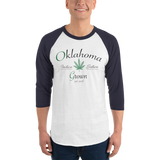 Oklahoma Grown 3/4 sleeve raglan shirt
