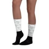 Black Foot Sublimated Socks - L