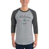 Oklahoma Grown 3/4 sleeve raglan shirt
