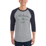 Oklahoma Grown 3/4 sleeve raglan shirt