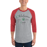 Oklahoma Grown 3/4 sleeve raglan shirt