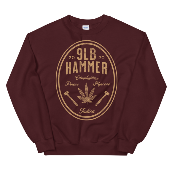 9LB HAMMER CANNABIS STRAIN Unisex Sweatshirt