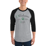 Oklahoma Grown 3/4 sleeve raglan shirt