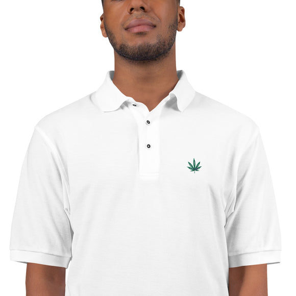 WEED LEAF Men's Premium Polo