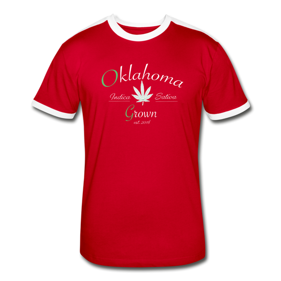 Men's Retro T-Shirt - red/white