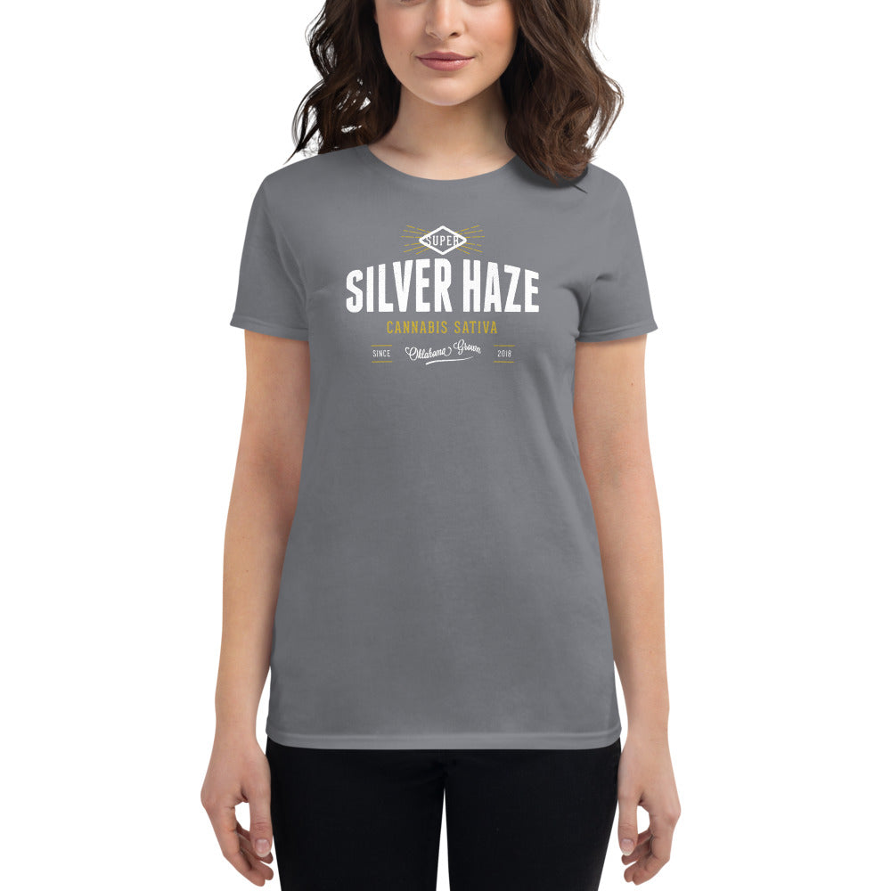 5th & Ocean Women's Arizona Diamondbacks Rhinestone T-Shirt,Heather  Gray, Medium